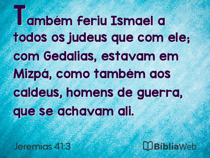 Jeremias 41:3 em imagem para compartilhar