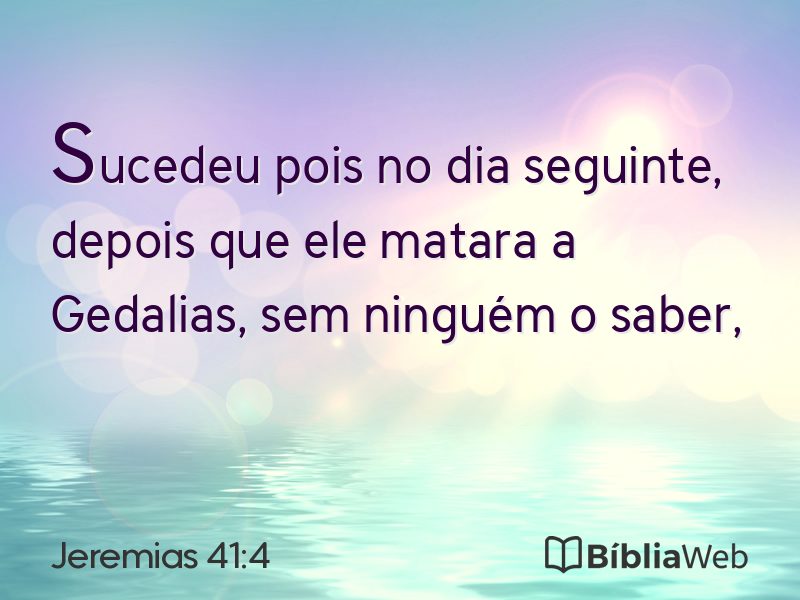 Jeremias 41:4 em imagem para compartilhar
