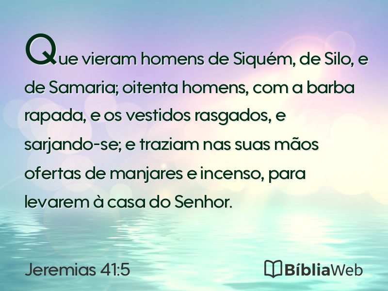 Jeremias 41:5 em imagem para compartilhar