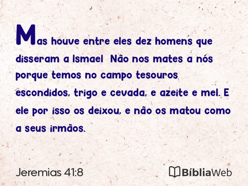 Jeremias 41:8 em imagem para compartilhar