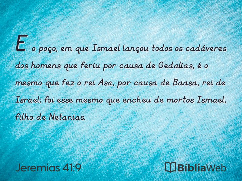 Jeremias 41:9 em imagem para compartilhar