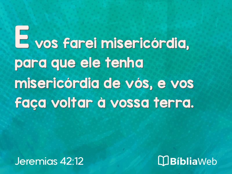 Jeremias 42:12 em imagem para compartilhar