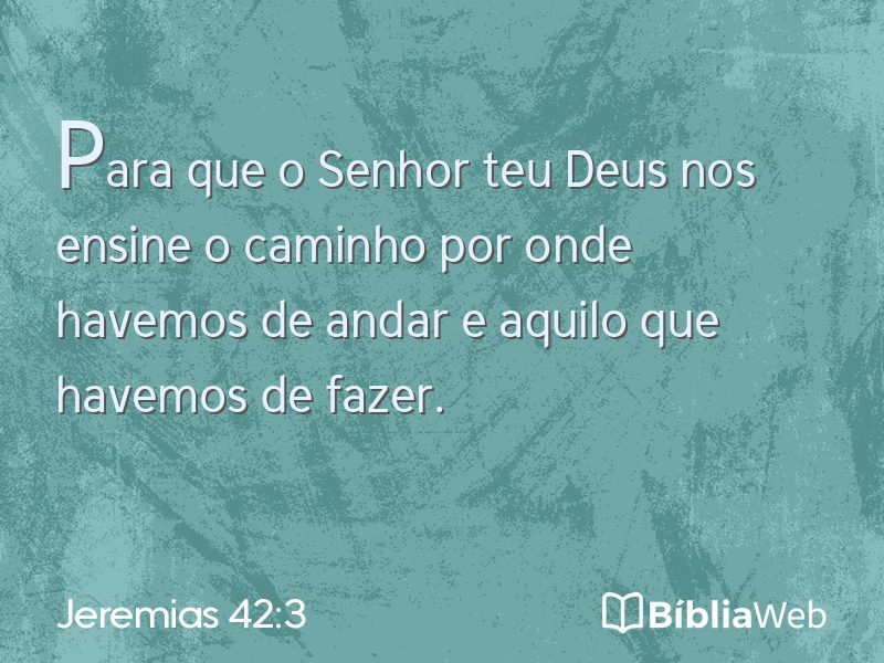 Jeremias 42:3 em imagem para compartilhar