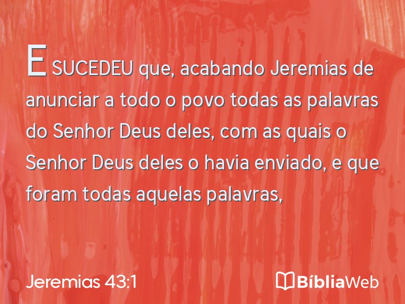 Jeremias 43:1 em imagem para compartilhar
