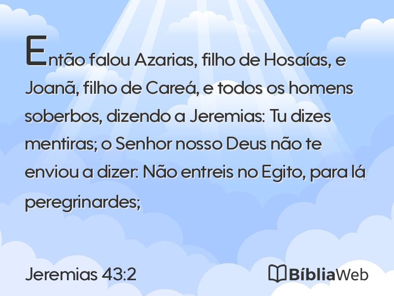 Jeremias 43:2 em imagem para compartilhar