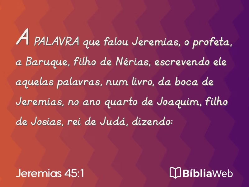 Jeremias 45:1 em imagem para compartilhar