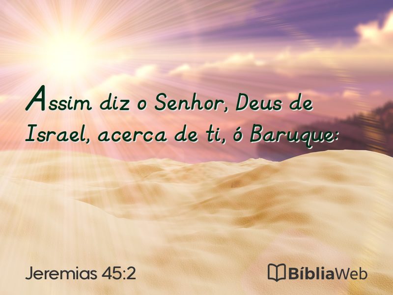 Jeremias 45:2 em imagem para compartilhar