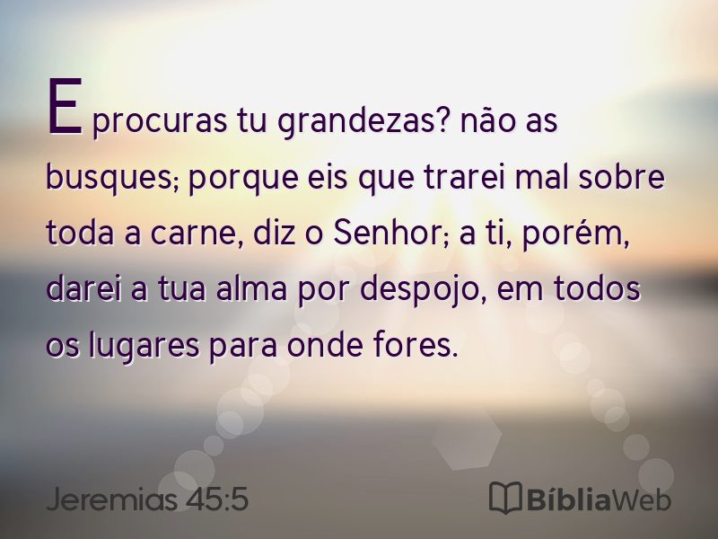Jeremias 45:5 em imagem para compartilhar