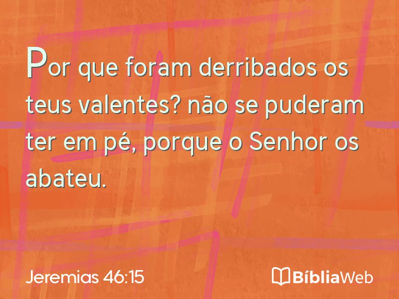 Jeremias 46:15 em imagem para compartilhar