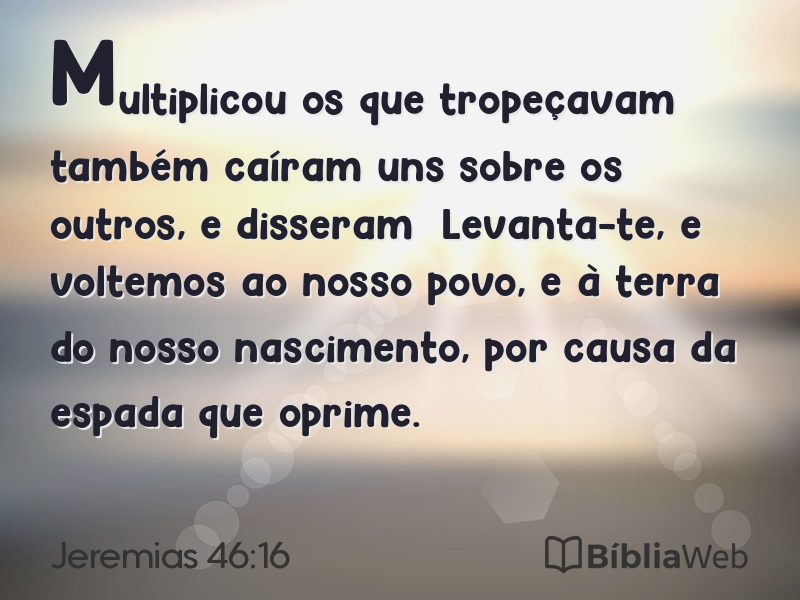 Jeremias 46:16 em imagem para compartilhar