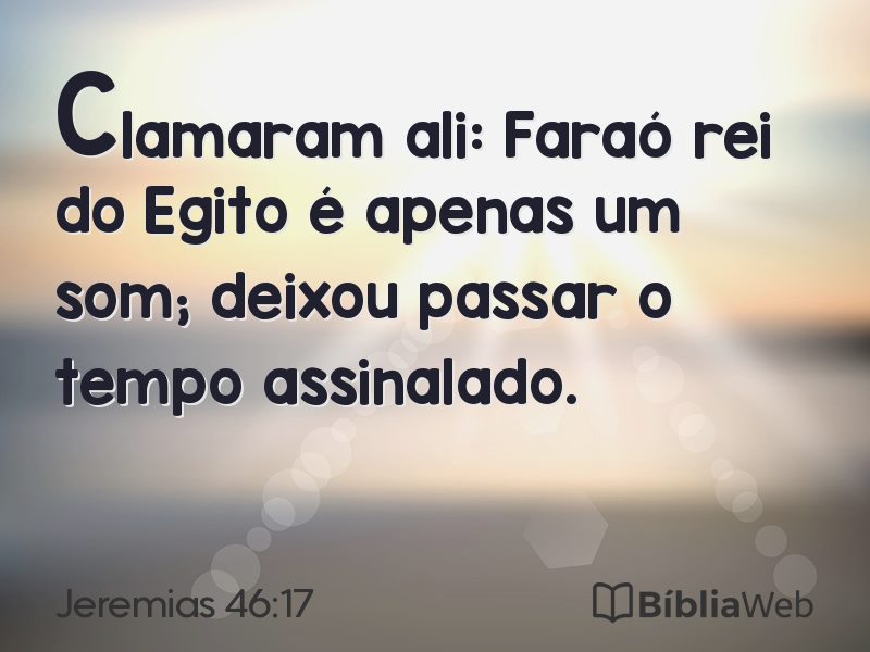 Jeremias 46:17 em imagem para compartilhar