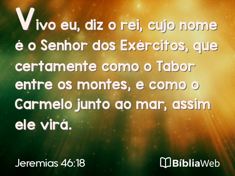 Jeremias 46:18 em imagem para compartilhar