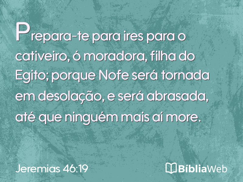 Jeremias 46:19 em imagem para compartilhar