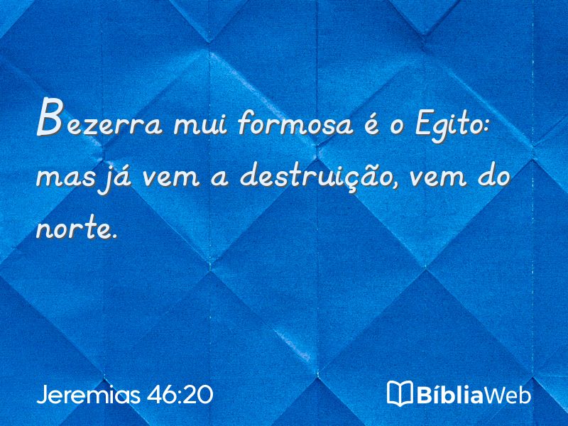 Jeremias 46:20 em imagem para compartilhar