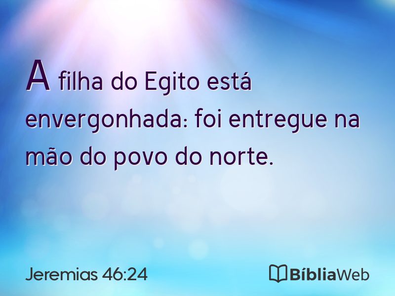 Jeremias 46:24 em imagem para compartilhar