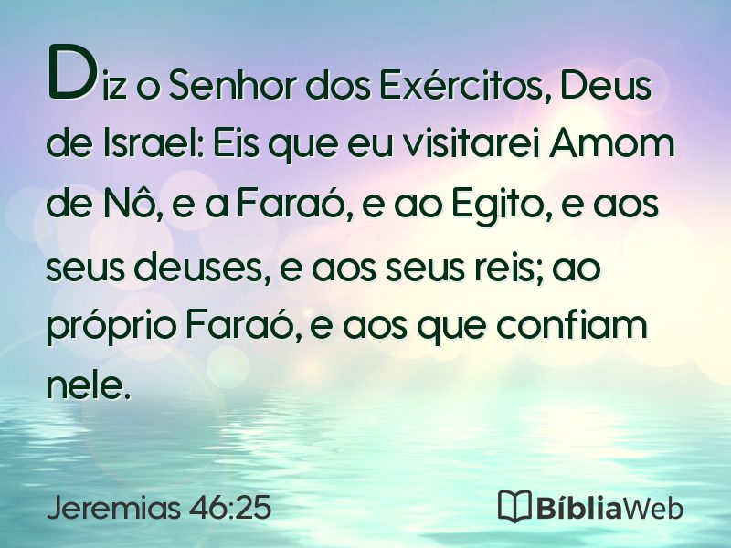 Jeremias 46:25 em imagem para compartilhar