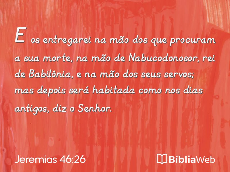 Jeremias 46:26 em imagem para compartilhar