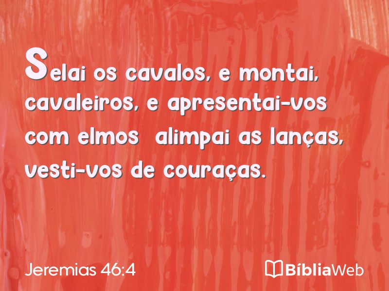 Jeremias 46:4 em imagem para compartilhar