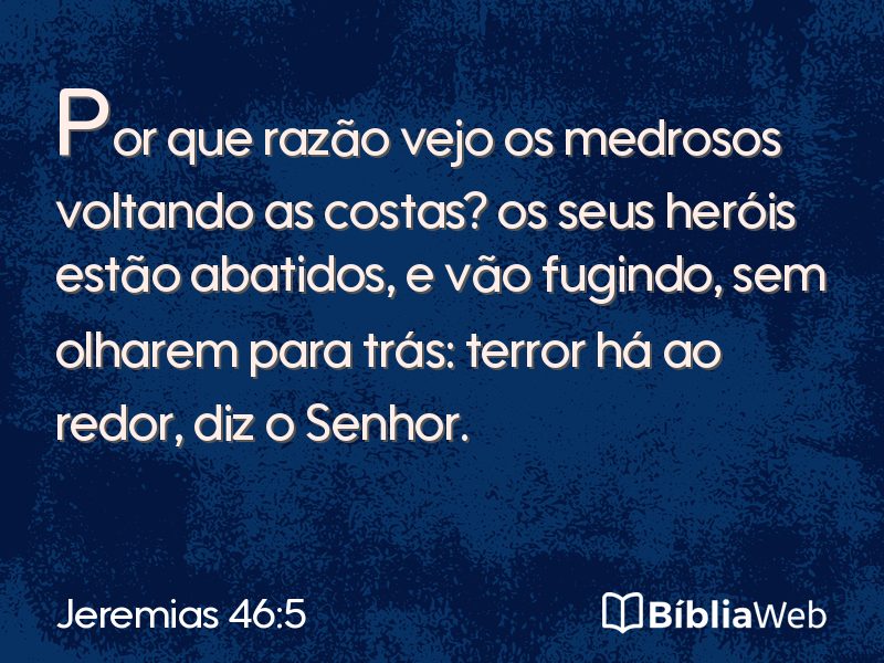 Jeremias 46:5 em imagem para compartilhar
