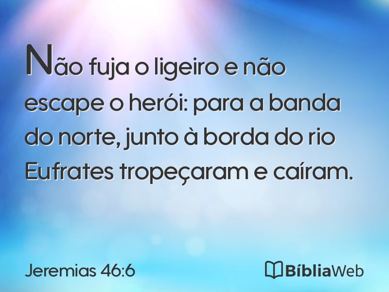 Jeremias 46:6 em imagem para compartilhar