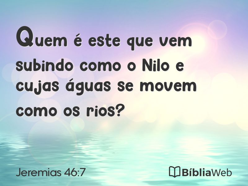 Jeremias 46:7 em imagem para compartilhar