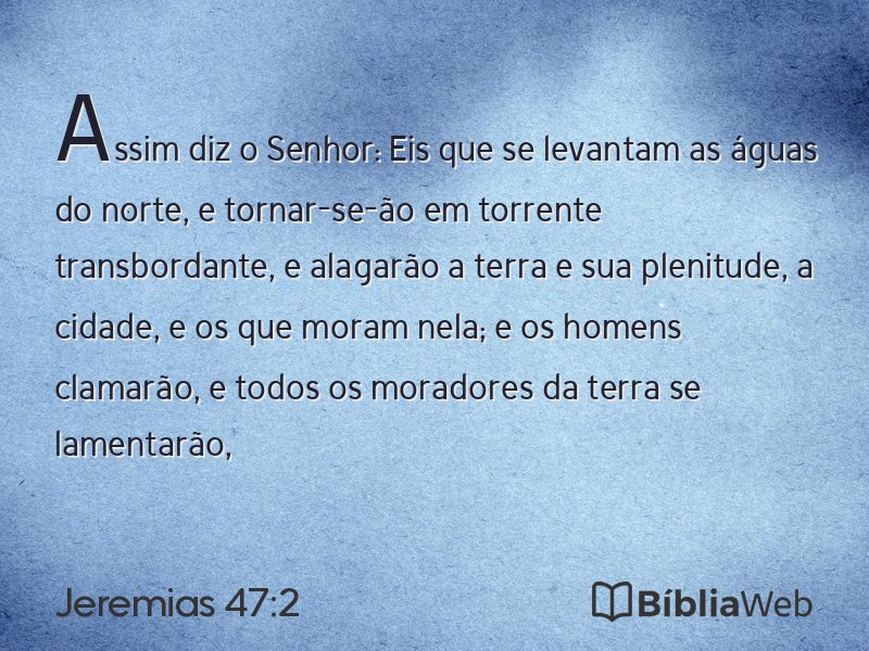Jeremias 47:2 em imagem para compartilhar