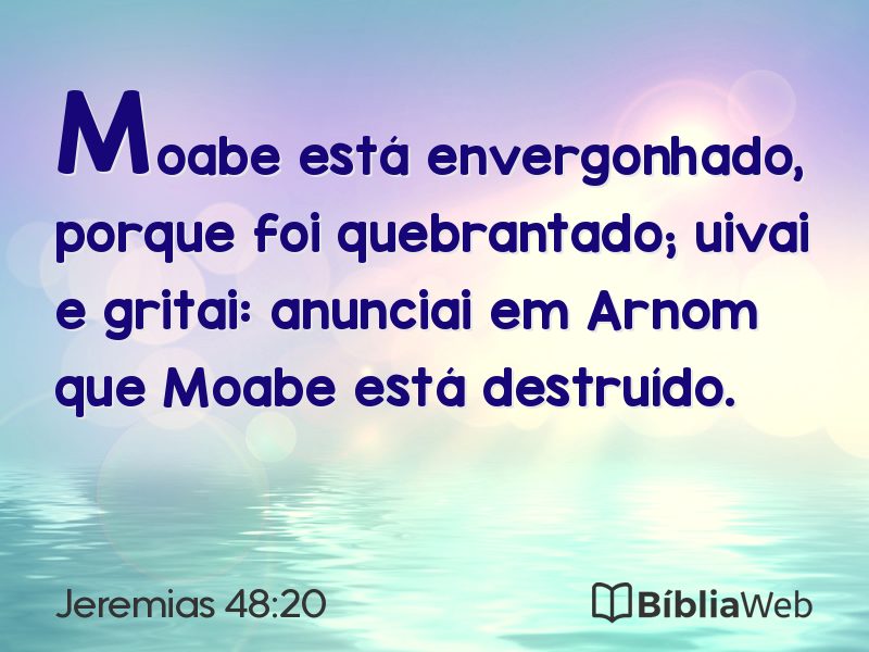 Jeremias 48:20 em imagem para compartilhar