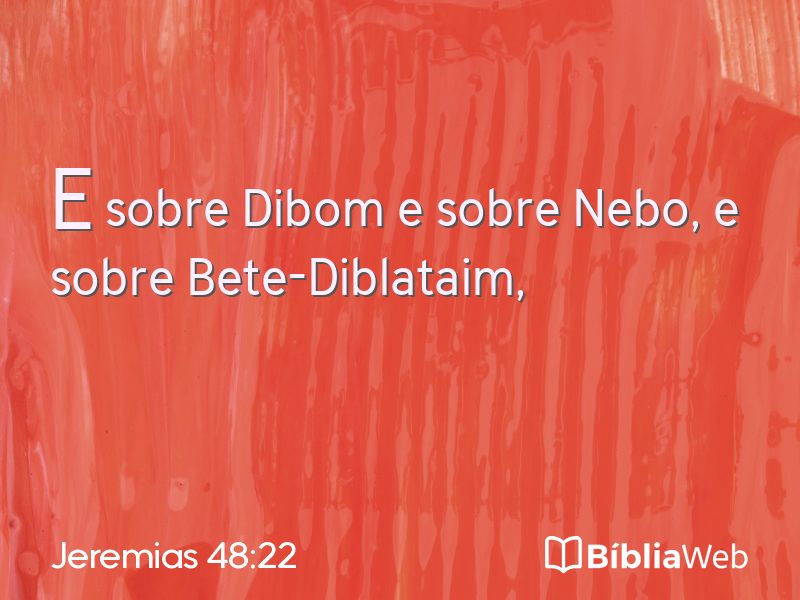 Jeremias 48:22 em imagem para compartilhar