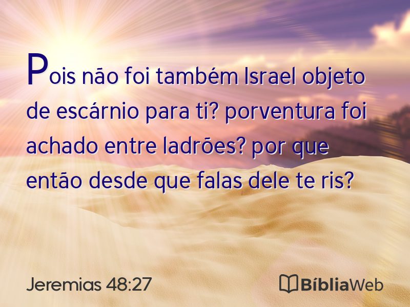 Jeremias 48:27 em imagem para compartilhar