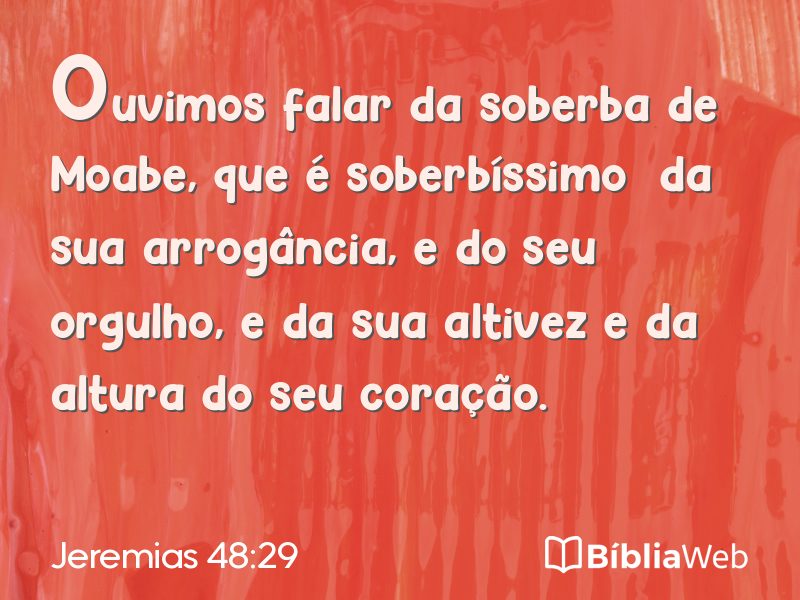 Jeremias 48:29 em imagem para compartilhar