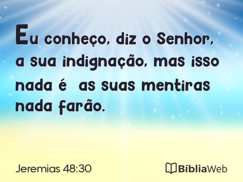 Jeremias 48:30 em imagem para compartilhar