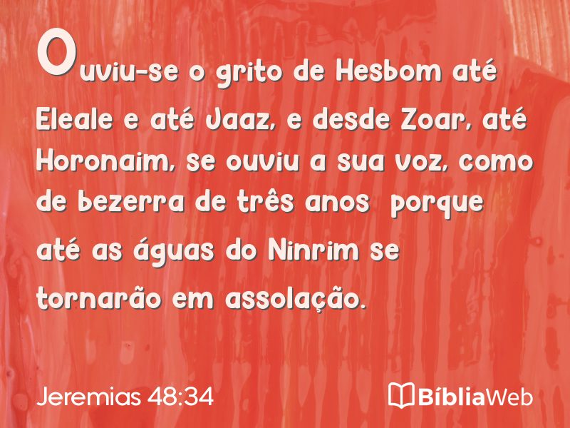 Jeremias 48:34 em imagem para compartilhar