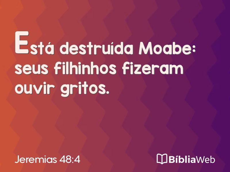 Jeremias 48:4 em imagem para compartilhar