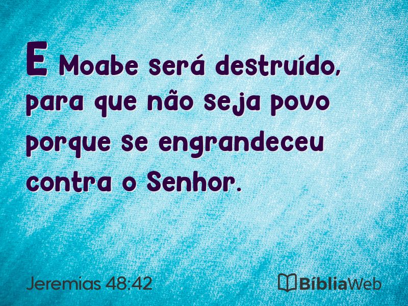 Jeremias 48:42 em imagem para compartilhar