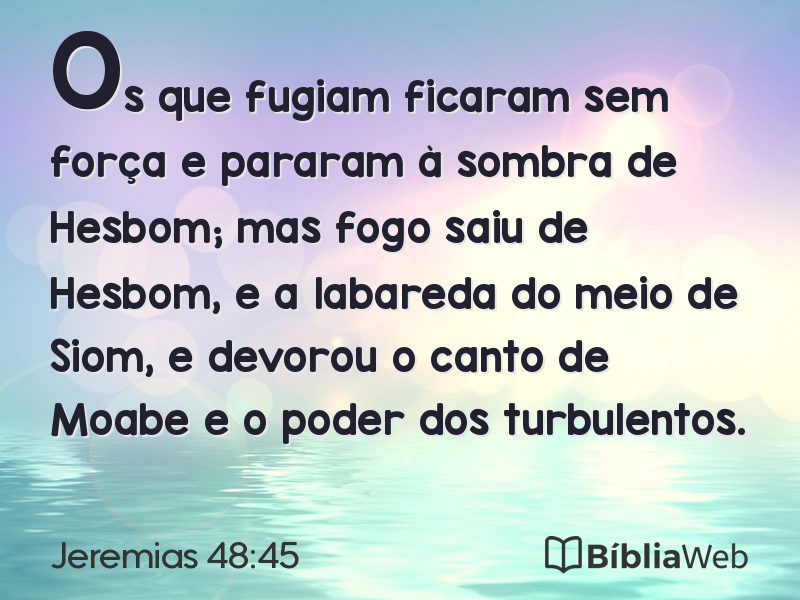Jeremias 48:45 em imagem para compartilhar