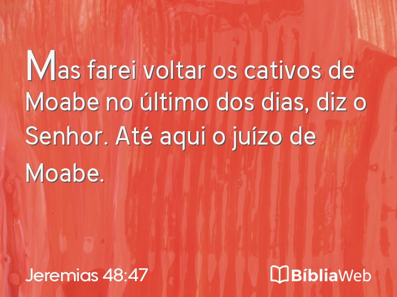 Jeremias 48:47 em imagem para compartilhar