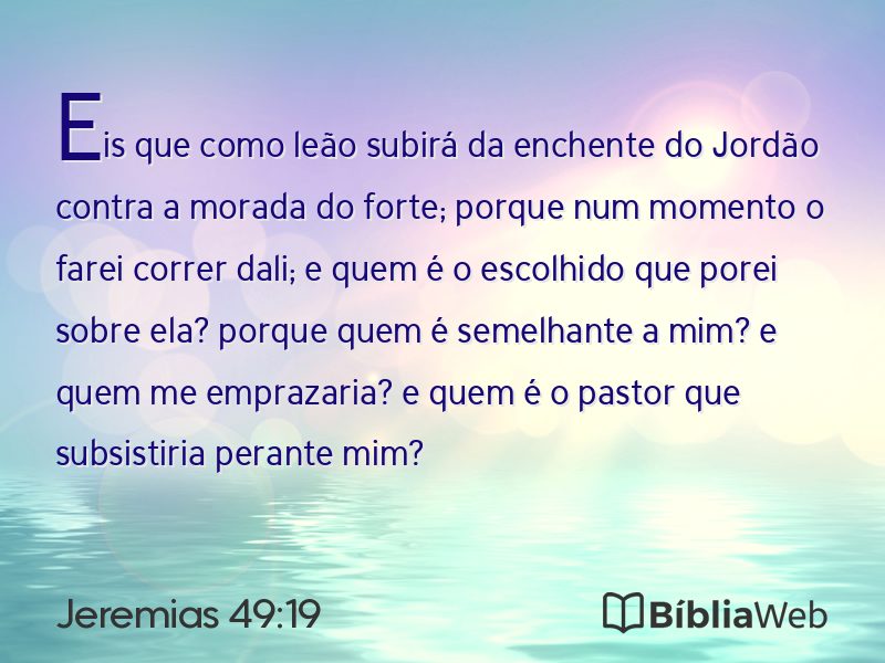 Jeremias 49:19 em imagem para compartilhar