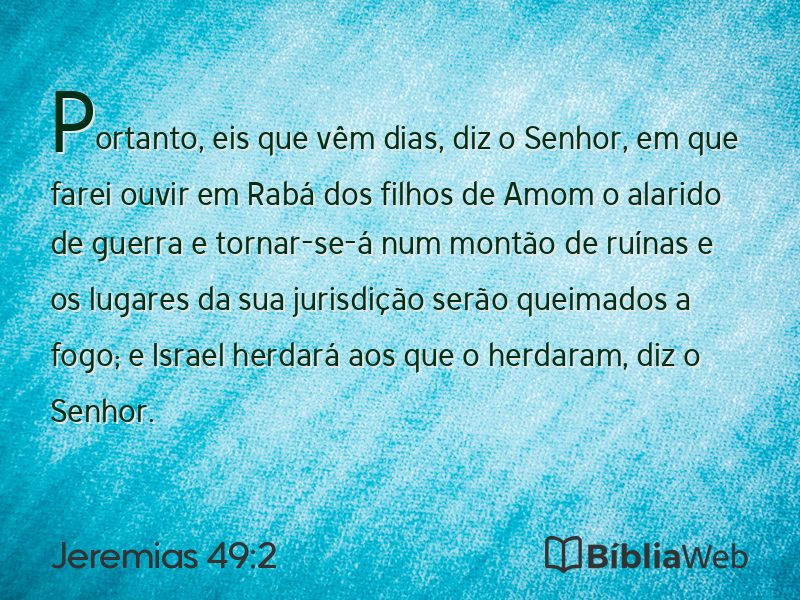 Jeremias 49:2 em imagem para compartilhar