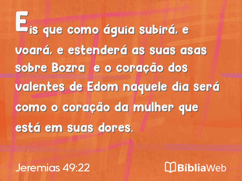 Jeremias 49:22 em imagem para compartilhar