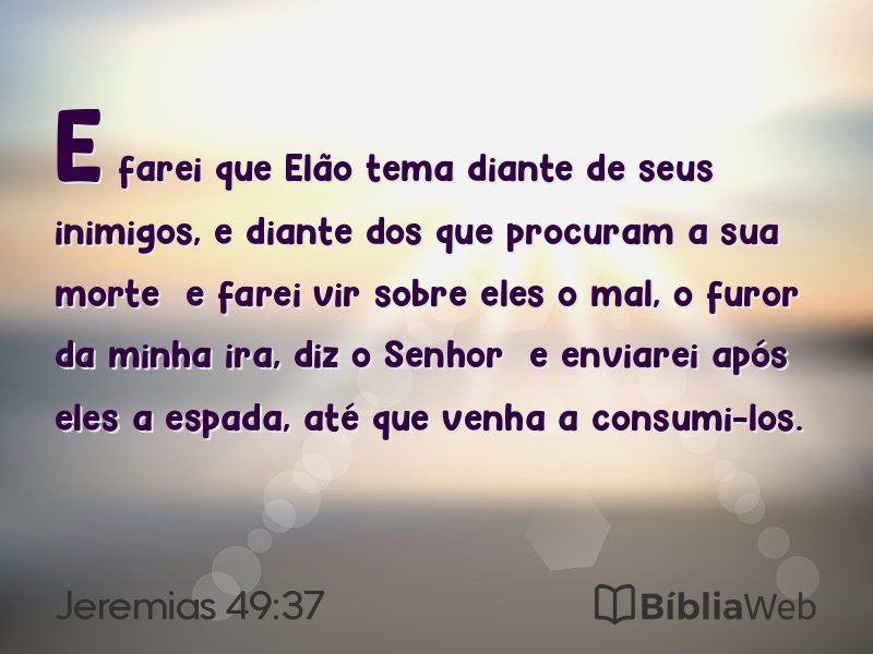 Jeremias 49:37 em imagem para compartilhar