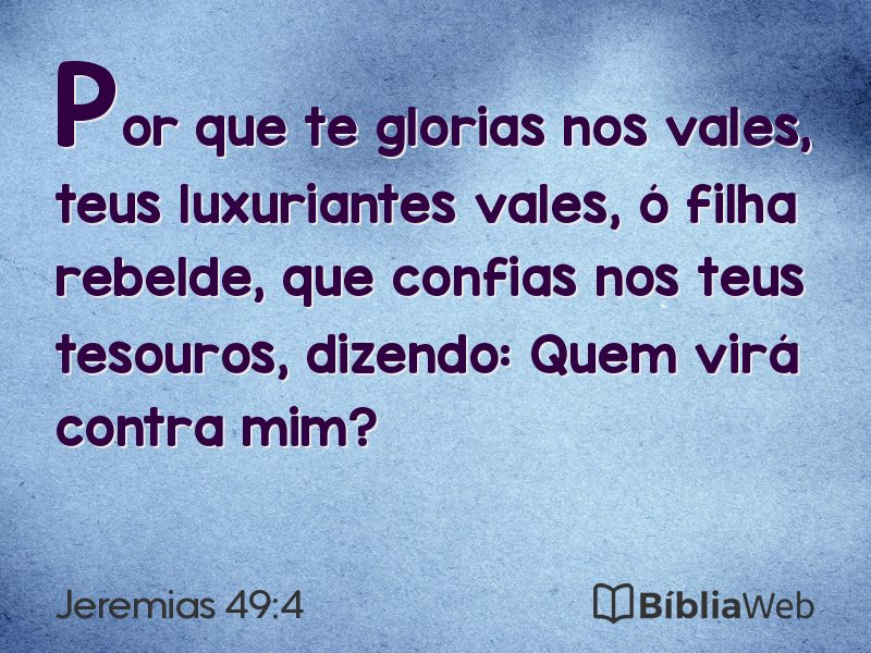 Jeremias 49:4 em imagem para compartilhar