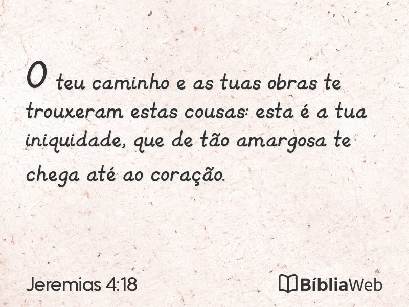 Jeremias 4:18 em imagem para compartilhar