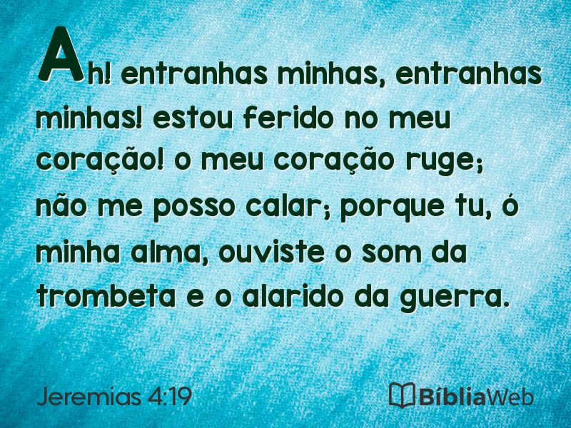 Jeremias 4:19 em imagem para compartilhar