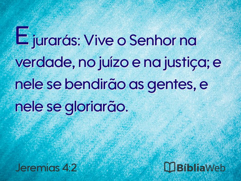 Jeremias 4:2 em imagem para compartilhar