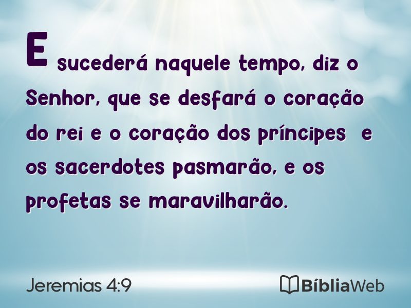 Jeremias 4:9 em imagem para compartilhar