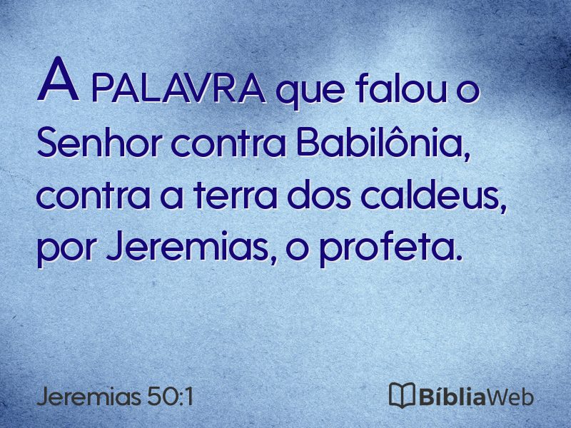 Jeremias 50:1 em imagem para compartilhar