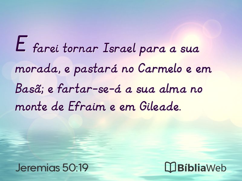 Jeremias 50:19 em imagem para compartilhar