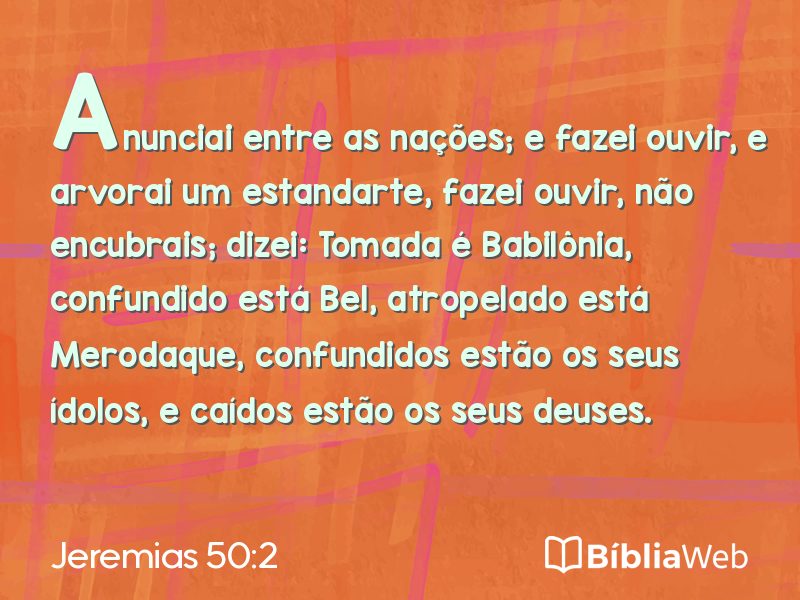 Jeremias 50:2 em imagem para compartilhar
