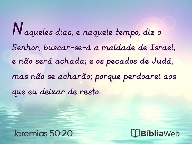 Jeremias 50:20 em imagem para compartilhar