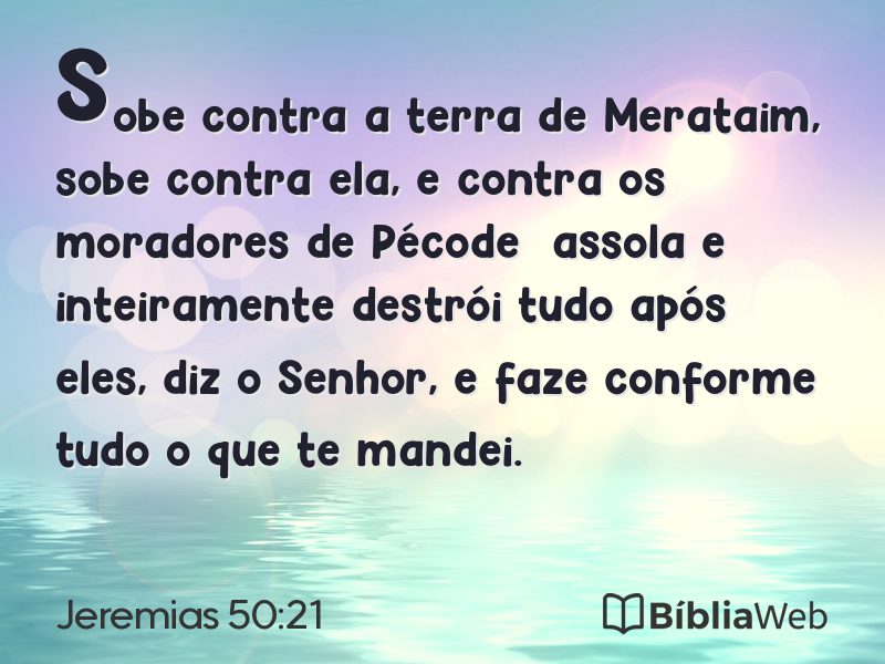 Jeremias 50:21 em imagem para compartilhar
